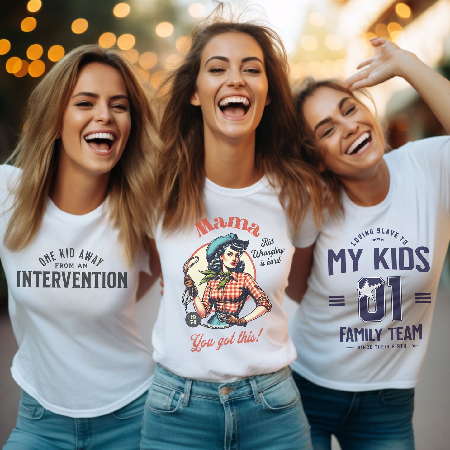 Mama Kid Wrangling is Hard Premium Tee