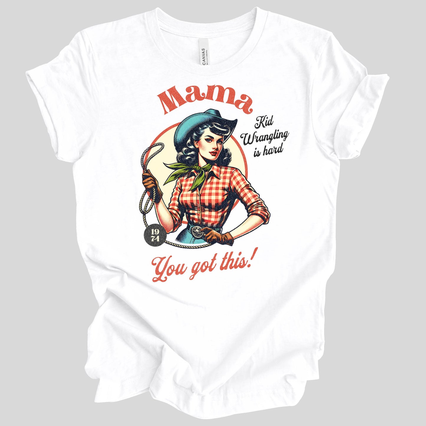 Mama Kid Wrangling is Hard Premium Tee