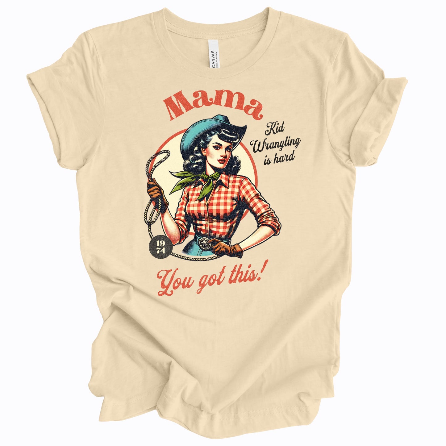 Mama Kid Wrangling is Hard Premium Tee